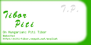 tibor piti business card